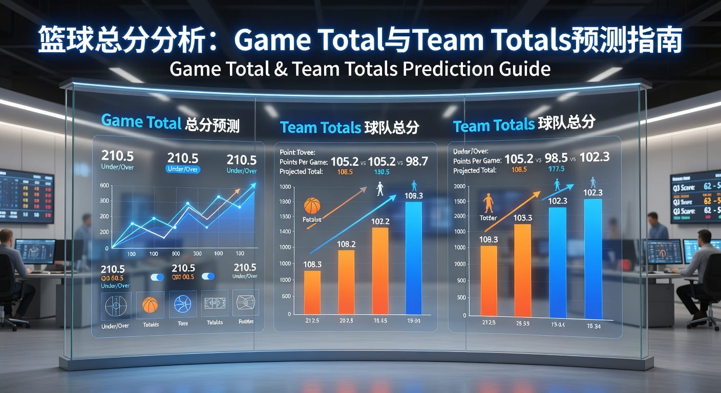 篮球总分 game total team totals 判断思路与实战要点